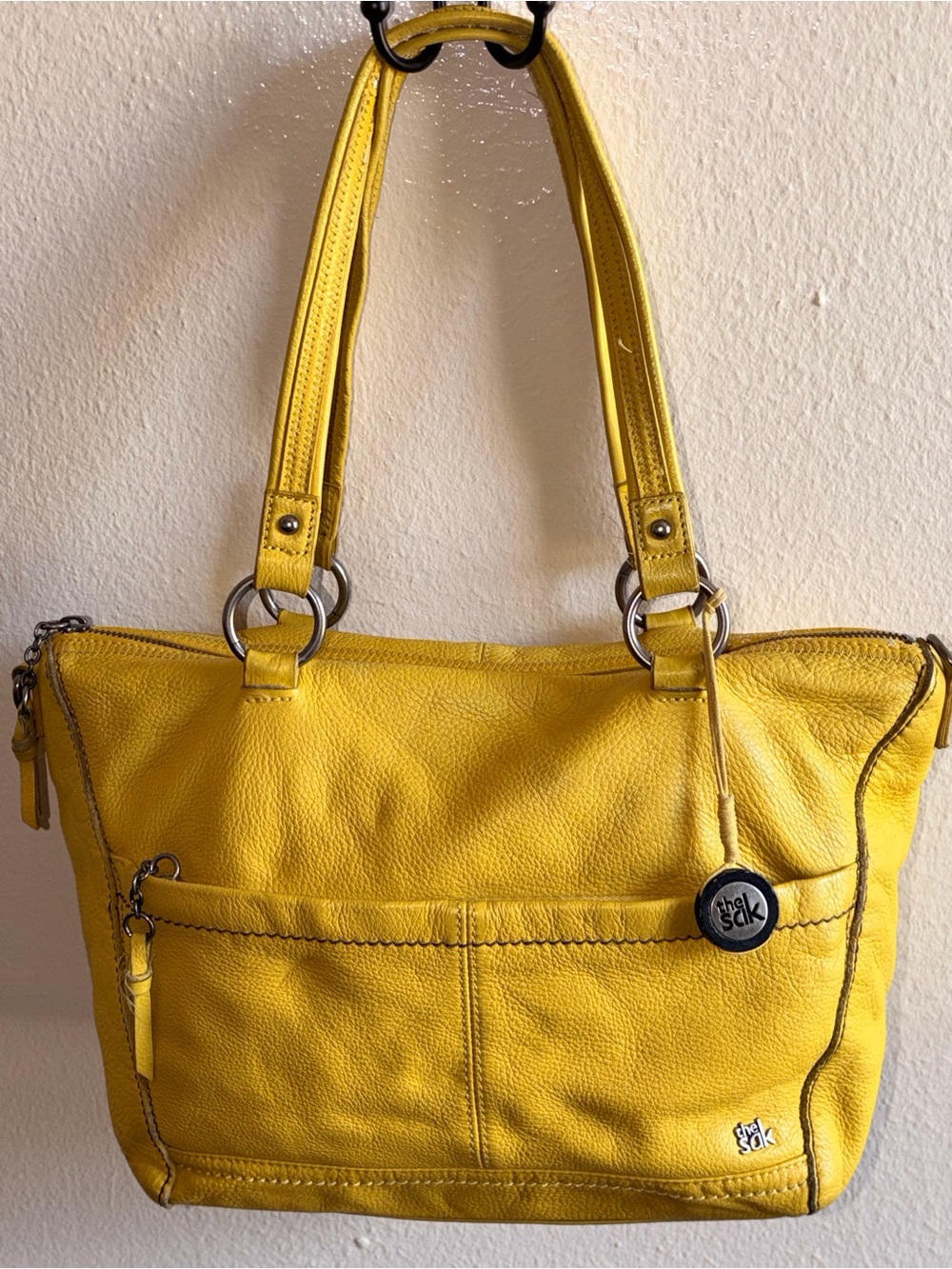The Sak Yellow Leather Tote Bag